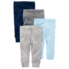 Carter's Kit de Calça Masculina Azul e Cinza Simple Joys (Contém 4)